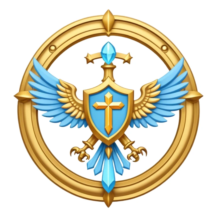 dominus' emblem with a touch of light blue sticker