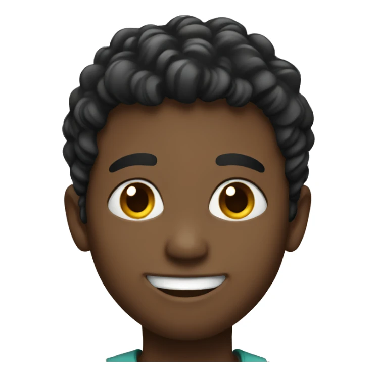 smiling boy  sticker