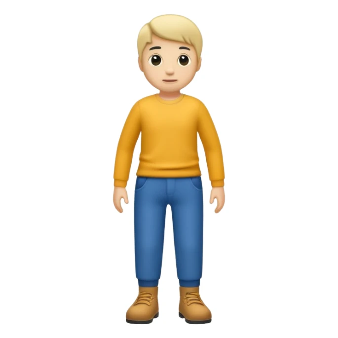 A little guy with no limbs but legs with pants ☺️👖 sticker