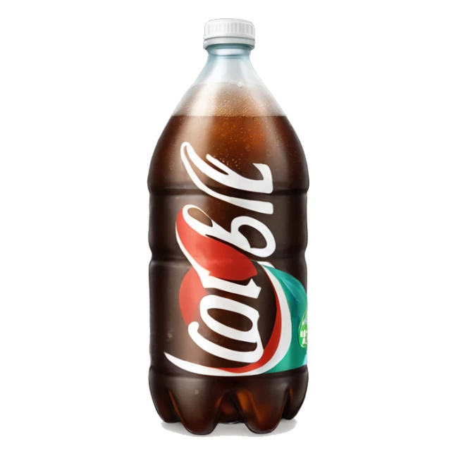 2 liter bottle of diet soda sticker