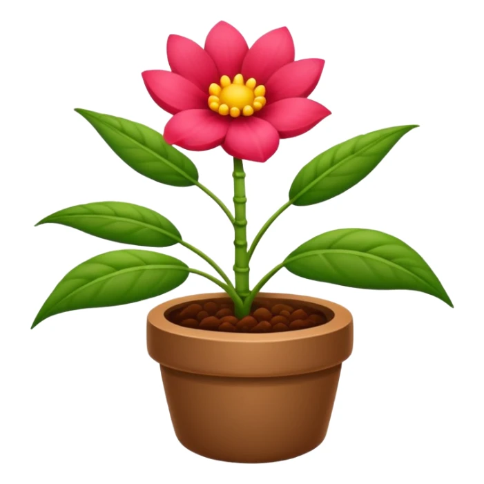 
Broto de planta de flor vermelha sticker