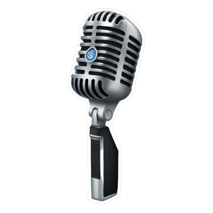 Microphone shure  sticker