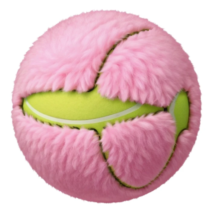 light pink tennis ball sticker
