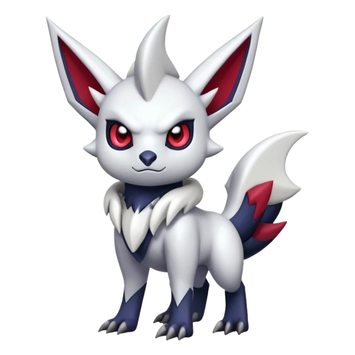 Shiny Dark Edgy Cute Absol-Noibat-Zangoose-Hybrid (Full body) sticker