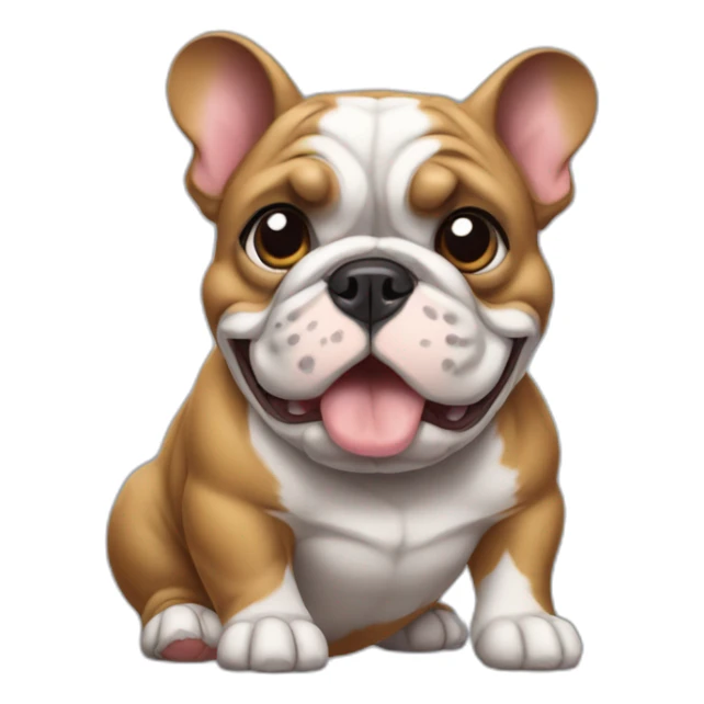 France-BullDog Micki mouse sticker
