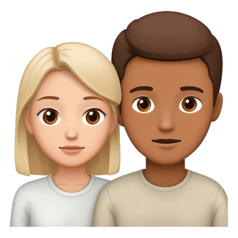 couple with different attachment styles resolving conflict healthily, one giving space while still staying connected, the other communicating calmly with respect for boundaries sticker