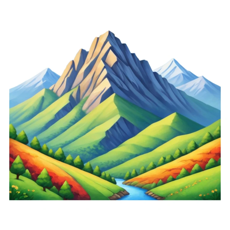 thumbnail picture mac os, painting on wall, mountain sticker