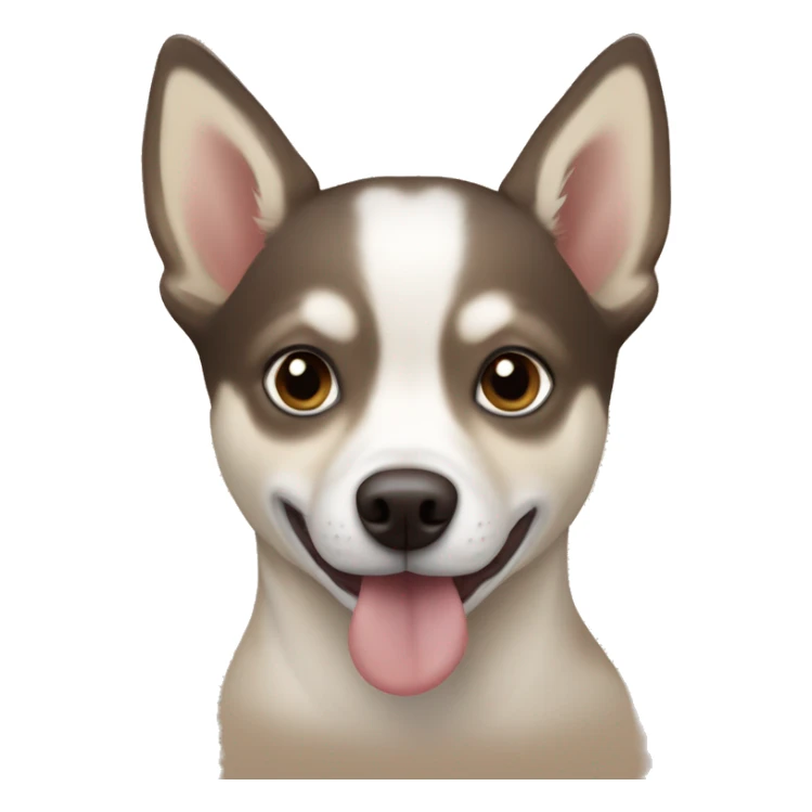 husky chihuahua mix in carmel color sticker