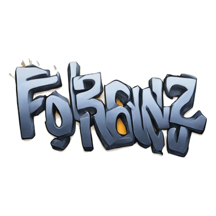 graffiti of the words "TORONTO" sticker