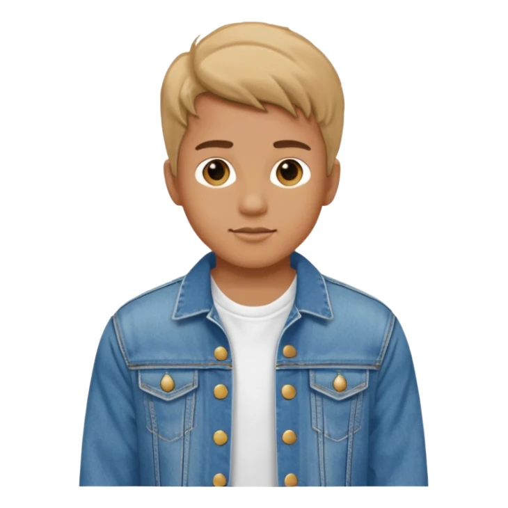 80s boy that wears fancy denim jacket sticker