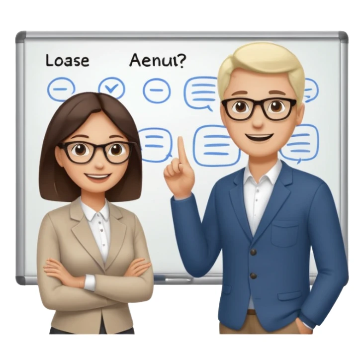 woman and man that plan their habits sticker