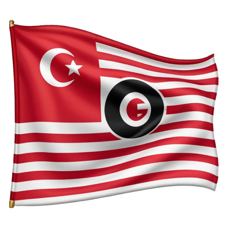Flag of Georgia and with gravity sticker