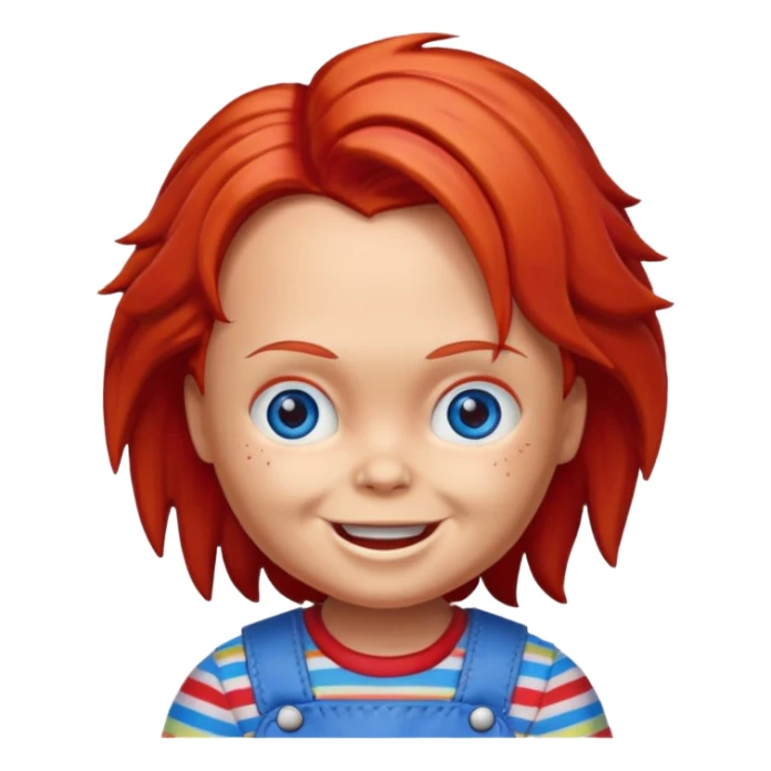 Un emojin de chuky sticker