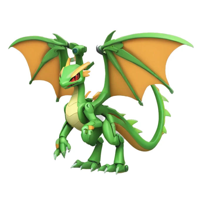 Mechanical Flygon-dragon-Charizard-raptor-Medabot-Mecha full body sticker