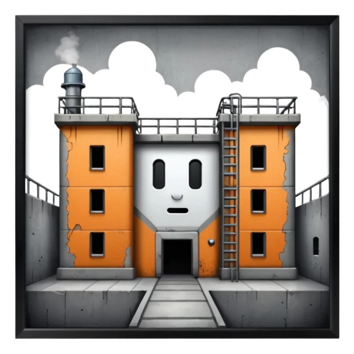 Prison image in professional look sticker