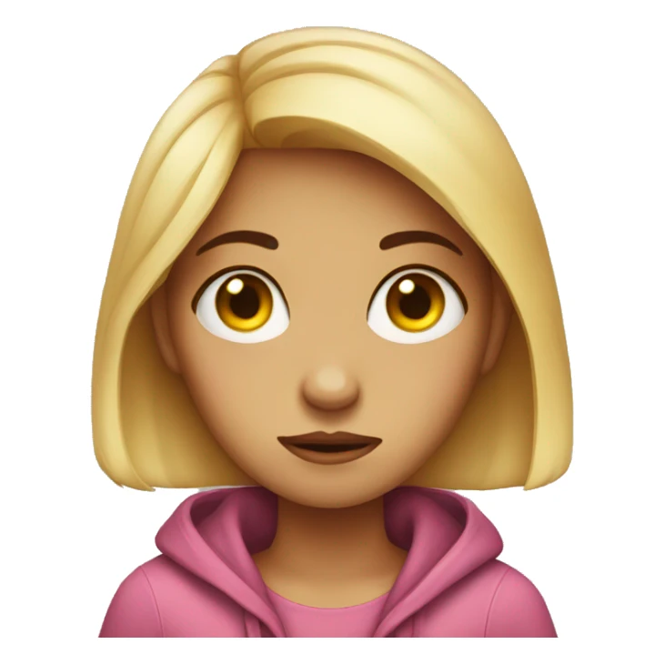 girl rolling her eyes  sticker