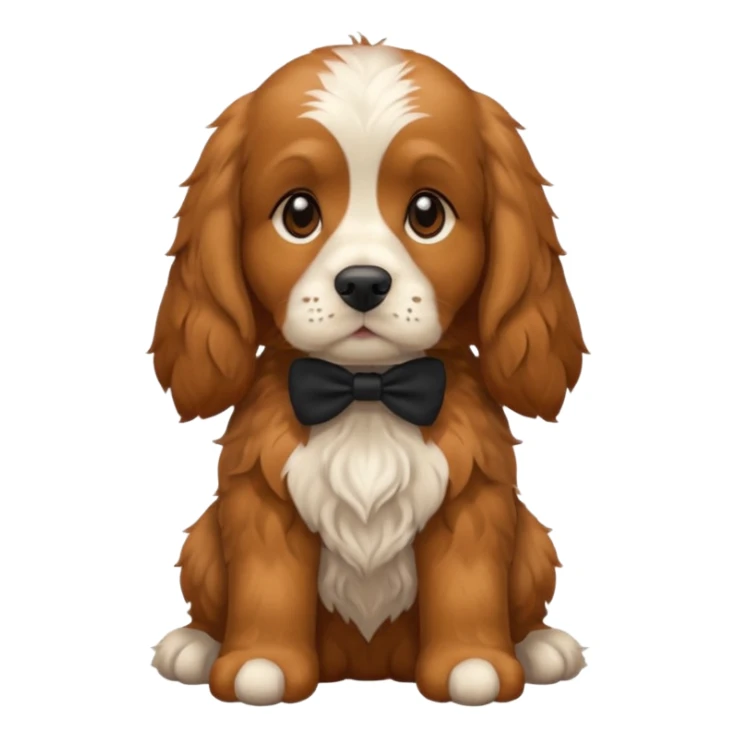 ginger English cocker spaniel sticker