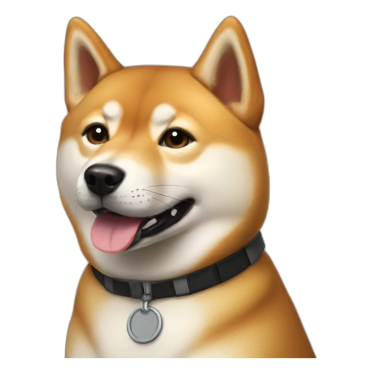Shiba inu ans Elon musk sticker