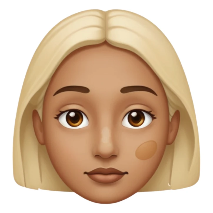 Paint on only nose, half body, ellipse face. sticker