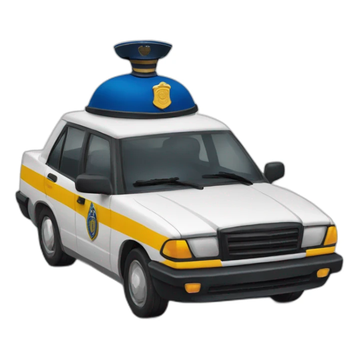 Voiture de gendarmerie sticker