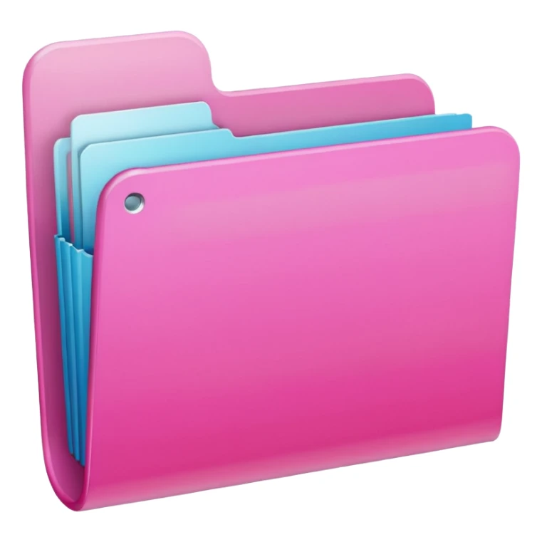 light pale gradation Pink empty plain folder images sticker