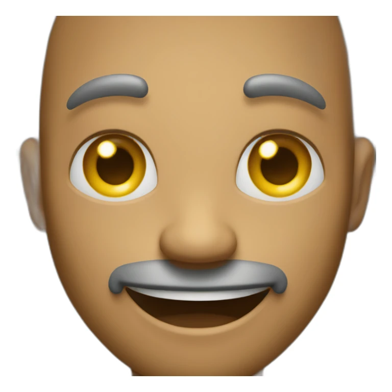 Un homme souriant sticker