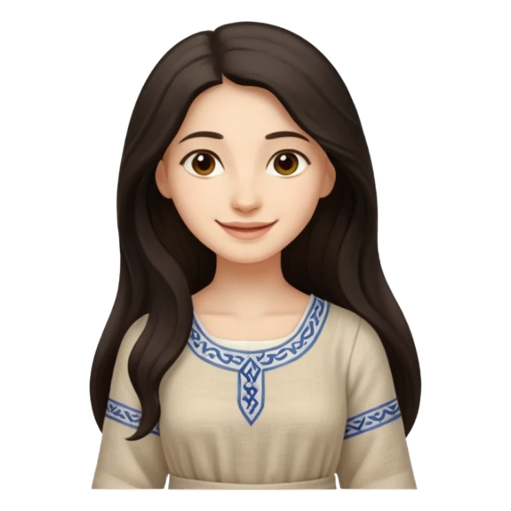 jewish women young ancient Judea, long hair sticker