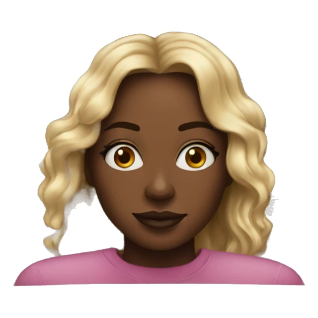 black girl watching a margot robbie movie sticker