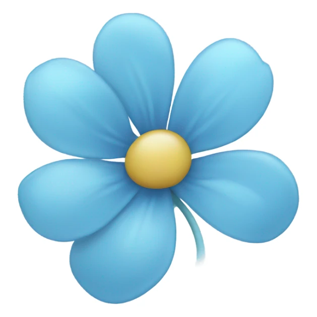 Light blue blossom  sticker