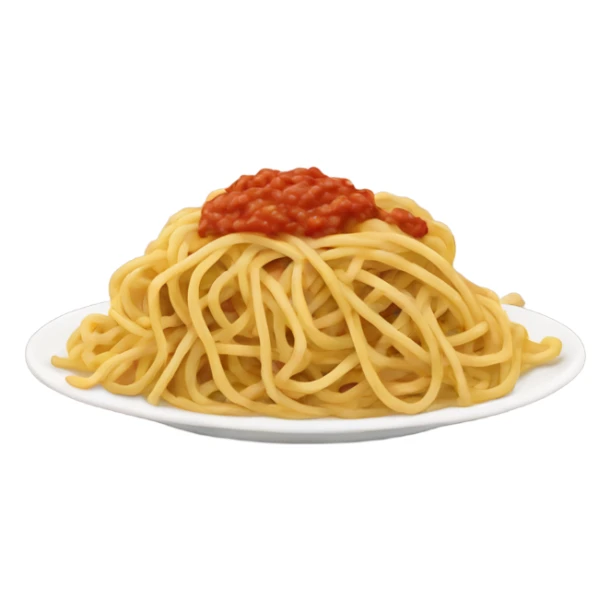 A plat of spaghetti  sticker