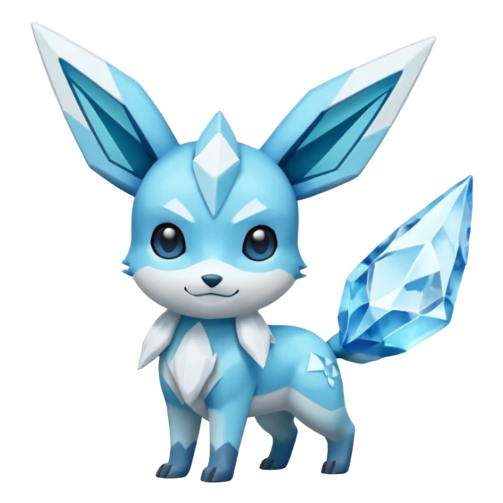 Amaura-Glaceon-Pokémon (full body) sticker