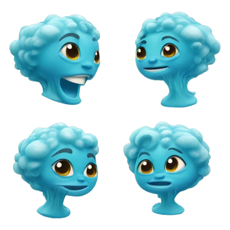 Water Elemental DisneyPixar3D-style character inspired by The Ocean sticker