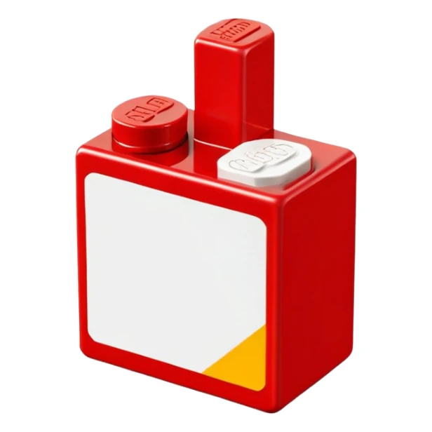 A piece of lego sticker