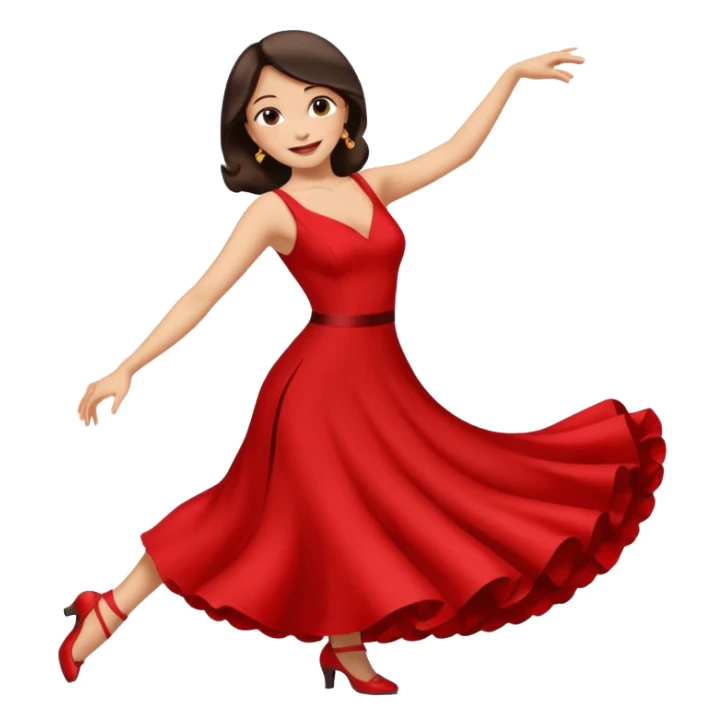 tango dancing woman emoji profile photo sticker