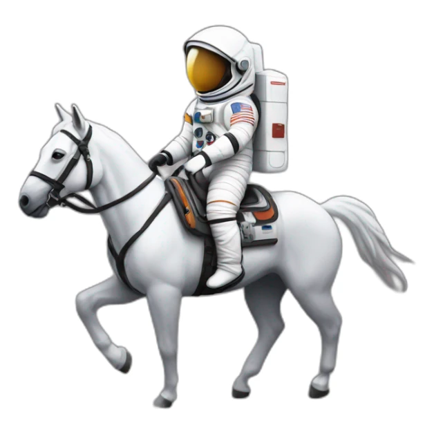 astronaut on a horse sticker