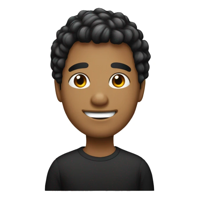 menino beje claro de cabelo curto liso  e preto de olhos pretos sticker