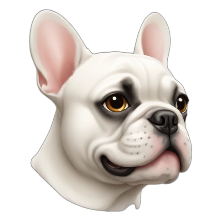 dog French Bulldog in profile sticker