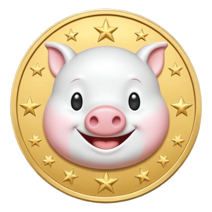 a meme coin of Wojak looks like moonpig sticker