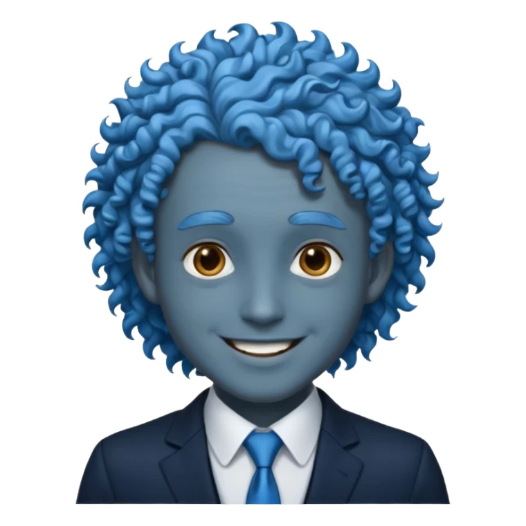 ethereal-pastel-transparent-translucent-gorgeous-spectral-dark-greyish-blue-whitish-gloomy-man-with-blue-curly-hair-with-a-beautiful-black-suit sticker