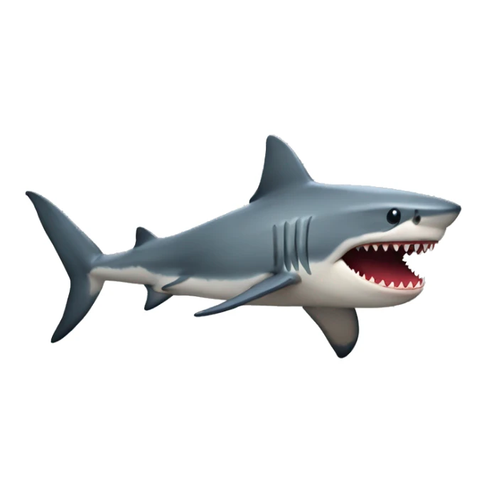 Shark red skin sticker