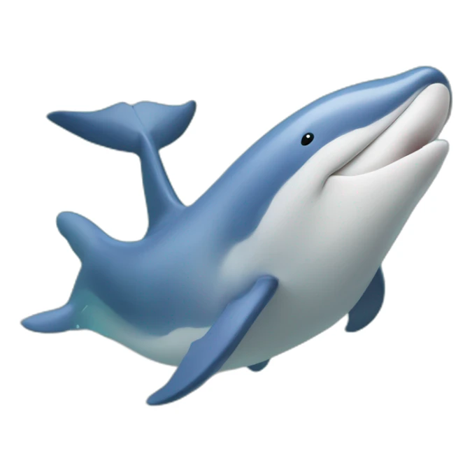 Dauphin saute par dessus une baleine sticker