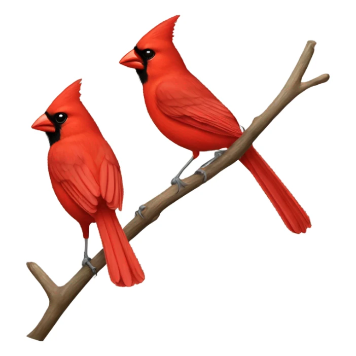 Northern cardinal sticker
