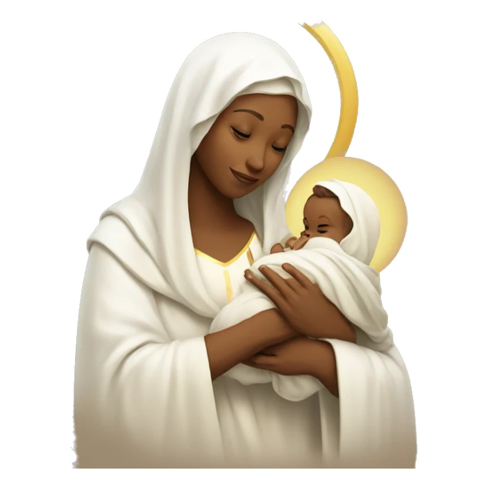 holy Mary with baby Jesus sticker