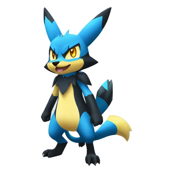 Lucario-Zeraora full body sticker