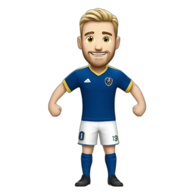 Irish man in boca juniors jersey standing up cheering sticker