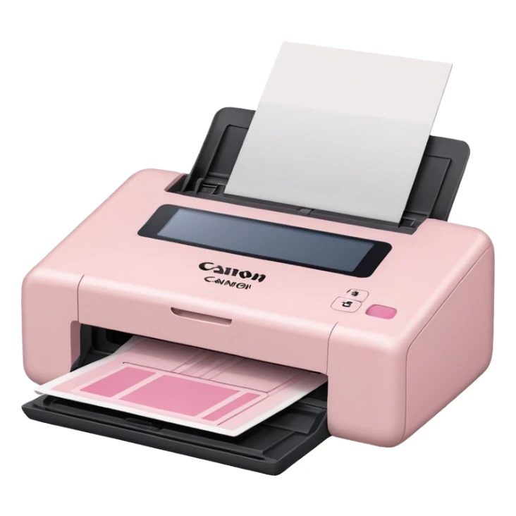 Pale Pink Scanners Canon sticker
