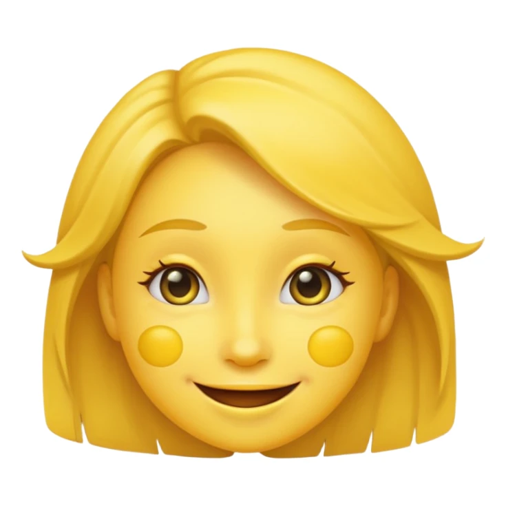 😊🥺 these emojis but with flies around it and its happy yellow face emoji black eyes like the 4th image but its cuter remove the nose make the eyes bigger and fully black and close its mouth make it smile girl whatever sticker
