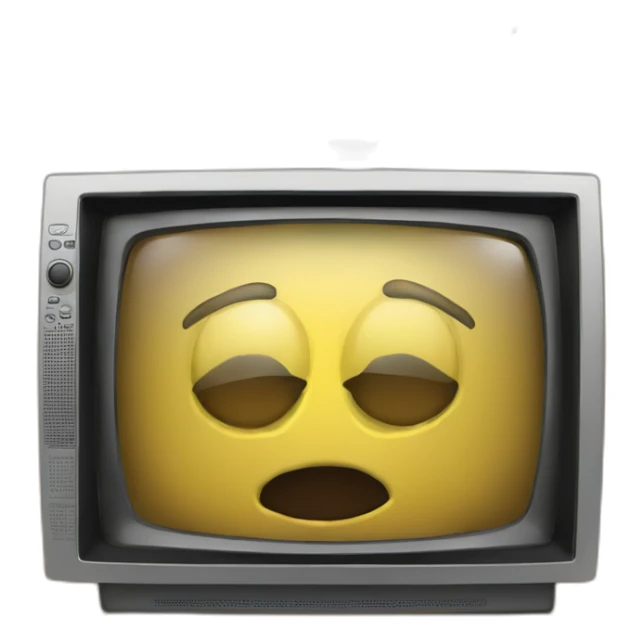 Tv with the text "pantalla" written on the screen sticker