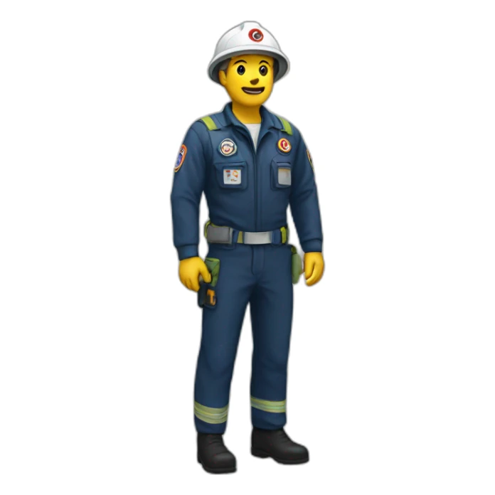 Civil defense volunteer sticker