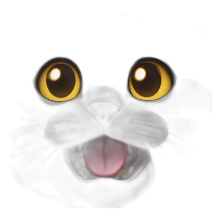 British shorthair face sticks out tongue sticker